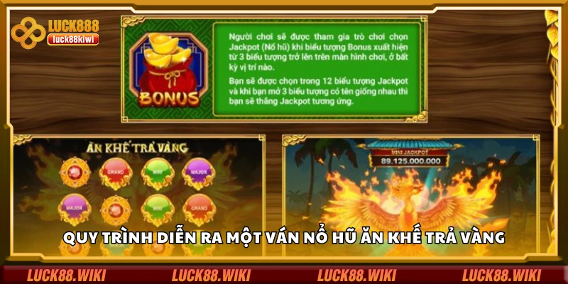 Nắm rõ các bước diễn ra một ván nổ hũ Ăn Khế Trả Vàng