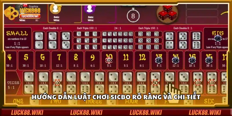 Hướng dẫn luật chơi Sicbo rõ ràng và chi tiết